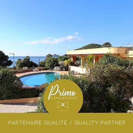 Superbe T2 Vue Mer - Piscine & Plage A 100M Ajaccio  Kültér fotó