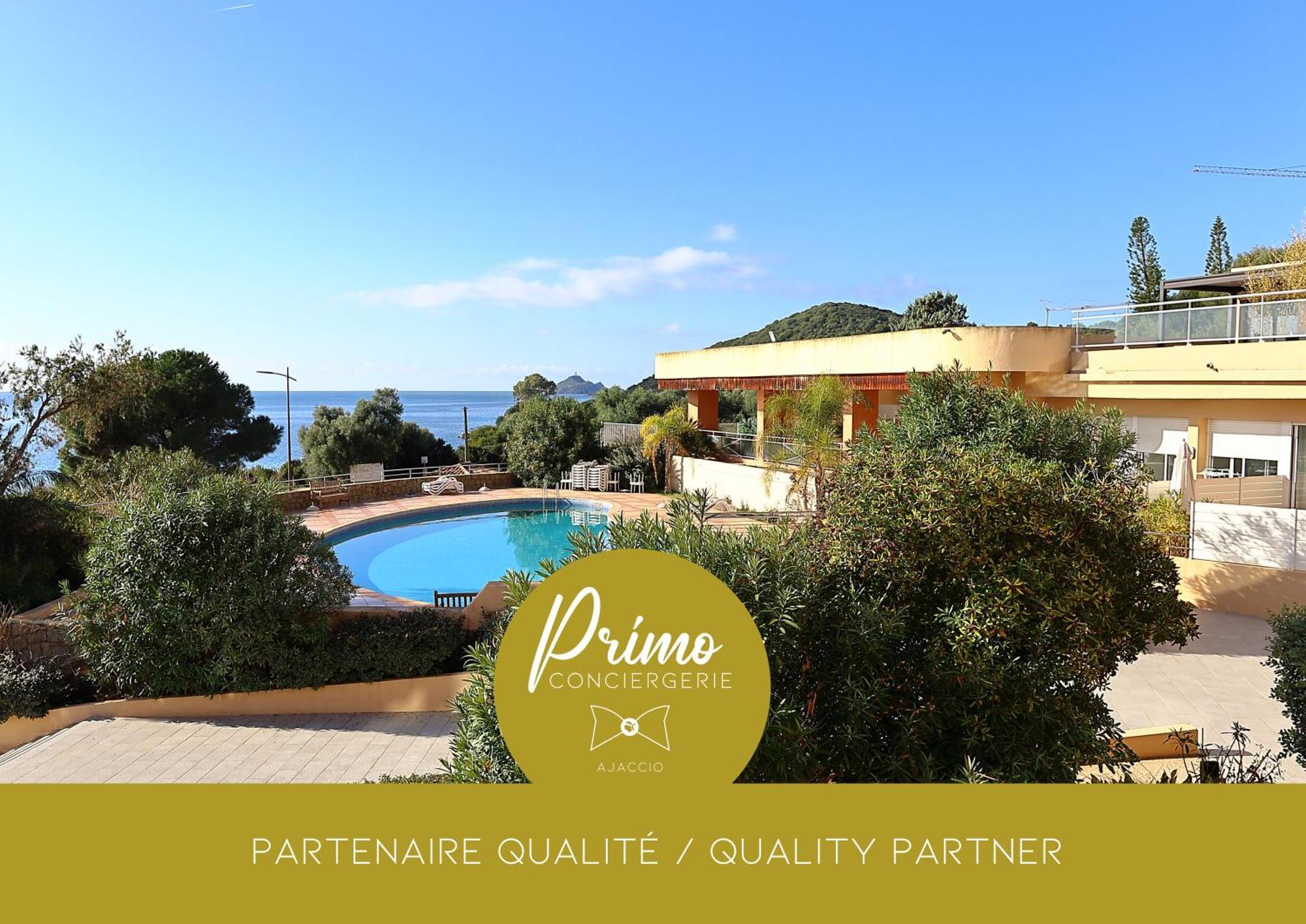 Superbe T2 Vue Mer - Piscine & Plage A 100M Ajaccio  Kültér fotó